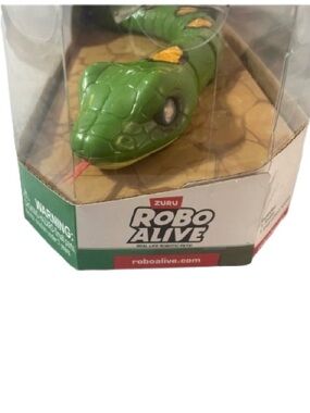 Robo Alive Green Snake Toy